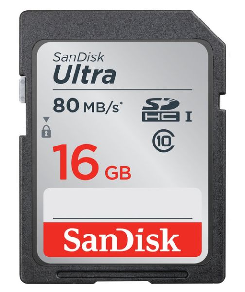 SanDisk Ultra SDHC 16GB 80MB/s Class 10 UHS-I resmi
